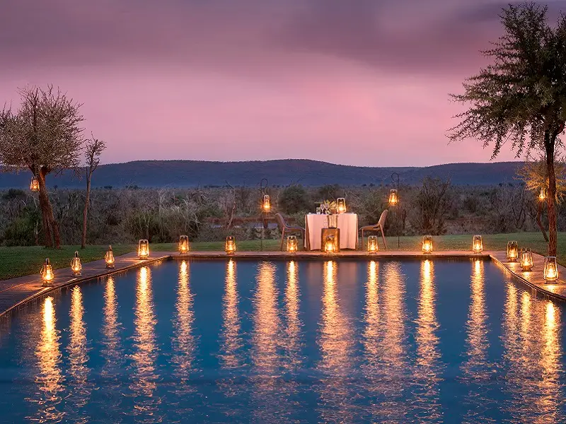 The pool at Madikwe Safari Lodge Lelapa