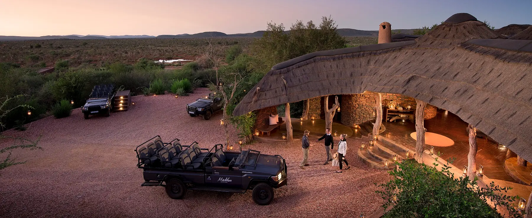 The entrance to Madikwe Safari Lodge - Lelapa
